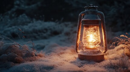 Golden lantern light