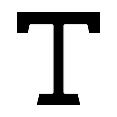 Text Vector Glyph Icon Design