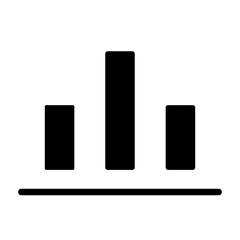 Bottom Alignment Vector Glyph Icon Design