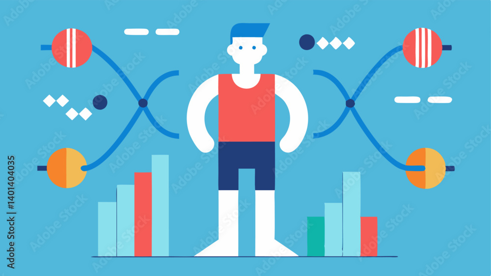 Aufkleber these illustrations capture the essence of using genetic data for optimizing fitness plans in a visu