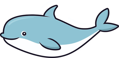 Naklejka premium Blue Whale Image Whale in Ocean SVG
