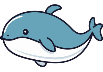 Obraz premium Whale and Wave Whale with Ocean Background SVG