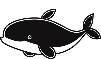 Obraz premium Whale Artwork in Ocean Whale with Water Spray PNG