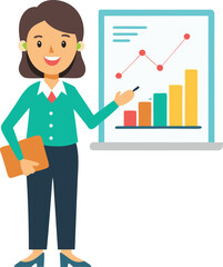 Teacher Explaining Graph