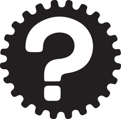 Silhouette vector of a question mark icon. Ideal for inquiry, help, FAQ, uncertainty, search, and problem-solving projects. Fully editable EPS format.