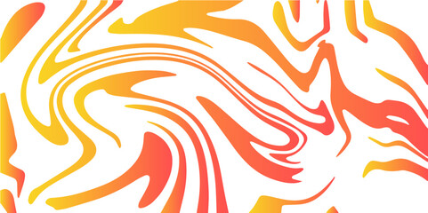 Orange Liquefy wallpaper art design and digital marbled texture. Splash of paint with Colorful liquid isolated on transparent background. Colorful liquid. mixing oil paint texture. 