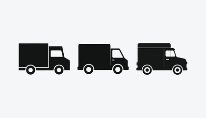 Fototapeta premium Modern vector truck isolated on white white background