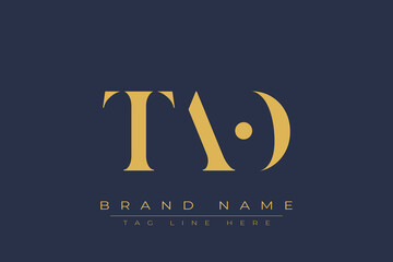 TAO abstract letter logo design. This logo is designed by three abstract letters.