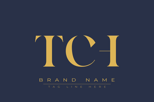TCH abstract letter logo design. This logo is designed by three abstract letters.