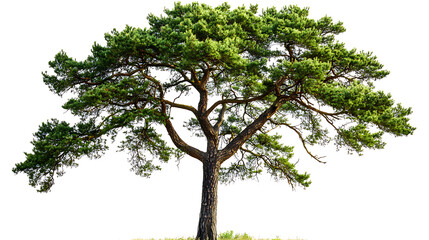 Fototapeta premium A large tree with green leaves. Generated using AI.