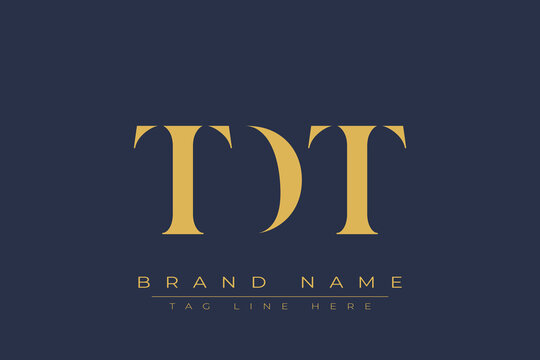 TDT abstract letter logo design. This logo is designed by three abstract letters.