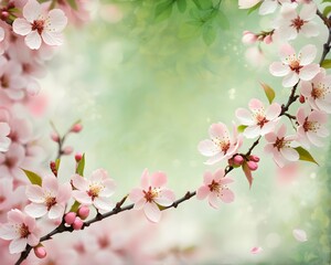Naklejka premium cherry blossom background