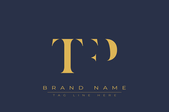 TFP abstract letter logo design. This logo is designed by three abstract letters.