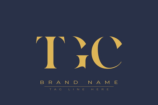 TGC abstract letter logo design. This logo is designed by three abstract letters.