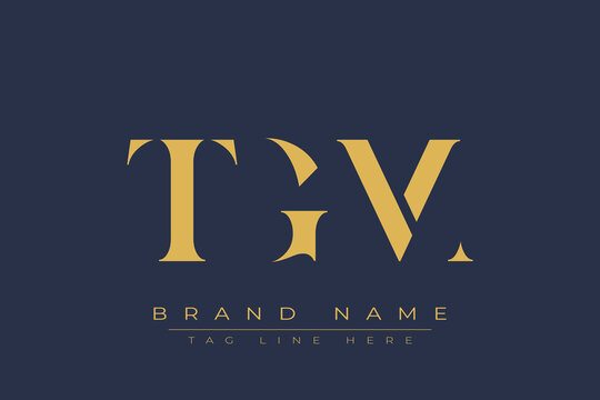 TGM abstract letter logo design. This logo is designed by three abstract letters.