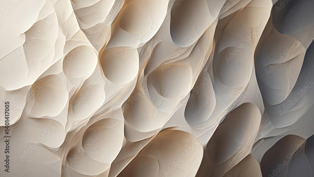 Poster textured sand formations exhibit unique patterns through interplay of light and shadow, displaying o