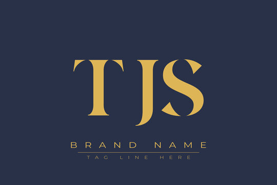 TJS abstract letter logo design. This logo is designed by three abstract letters.