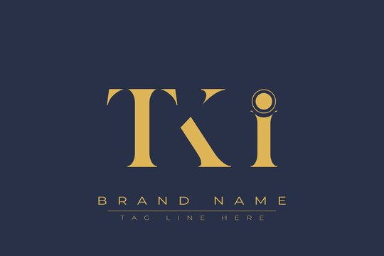 TKI abstract letter logo design. This logo is designed by three abstract letters.