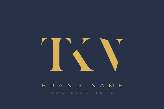 TKN abstract letter logo design. This logo is designed by three abstract letters.
