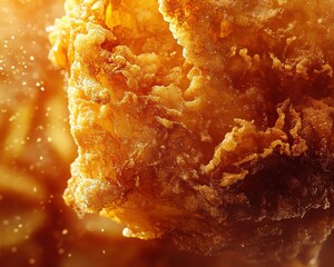 Golden brown delicious fried chicken