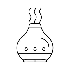 aromatherapy diffuser icon, aromatherapy diffuser line art - simple line art of aromatherapy diffuser, perfect for aromatherapy diffuser logos and icons