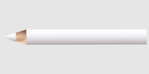 Lipliner Pencil On White Background, Finishing Touch Lip Pencil Vector Illustration.	