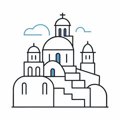 vector illustration of a church