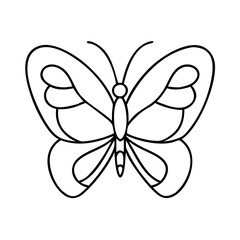 butterfly icon, butterfly line art - simple line art of butterfly, perfect for butterfly logos and icons
