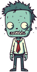 Undead Zombie with Mummified Look Zombie with Broken Ribcage PNG