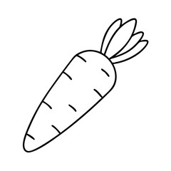 carrot icon, carrot line art - simple line art of carrot, perfect for carrot logos and icons