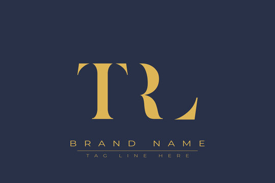 TRL abstract letter logo design. This logo is designed by three abstract letters.