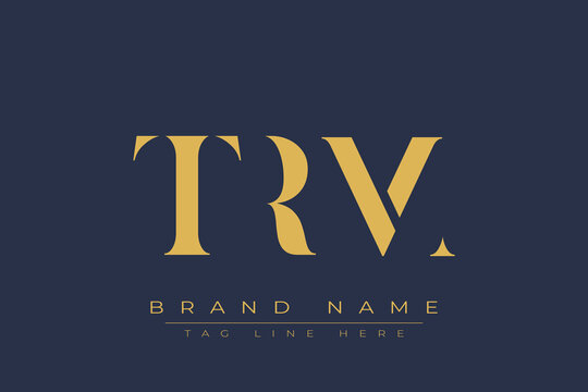 TRM abstract letter logo design. This logo is designed by three abstract letters.