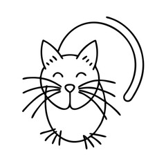 cat s whiskers icon, cat s whiskers line art - simple line art of cat s whiskers, perfect for cat s whiskers logos and icons