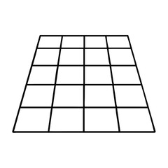 checkerboard floor icon, checkerboard floor line art - simple line art of checkerboard floor, perfect for checkerboard floor logos and icons
