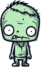 Zombie with Splattered Blood Undead Zombie with Cracked Jaw SVG