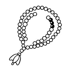 colorful prayer beads icon, colorful prayer beads line art - simple line art of colorful prayer beads, perfect for colorful prayer beads logos and icons