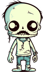 Undead Zombie with Tattered Clothes Zombie with Shambling Limbs SVG