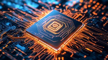 AI technology revolution the best-selling GPU chip transforming innovation in modern computing futuristic design macro view