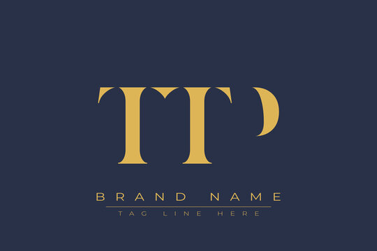 TTP abstract letter logo design. This logo is designed by three abstract letters.