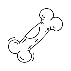 dog bone treat icon, dog bone treat line art - simple line art of dog bone treat, perfect for dog bone treat logos and icons