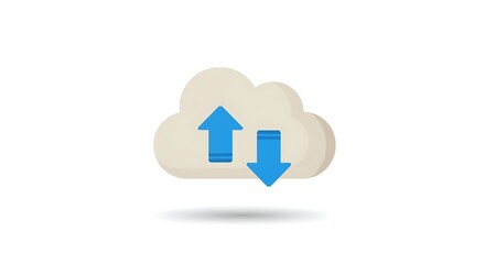 Obraz premium download cloud 