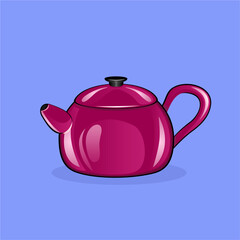 Red teapot