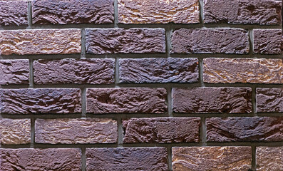 Rough style brick wall pattern texture background