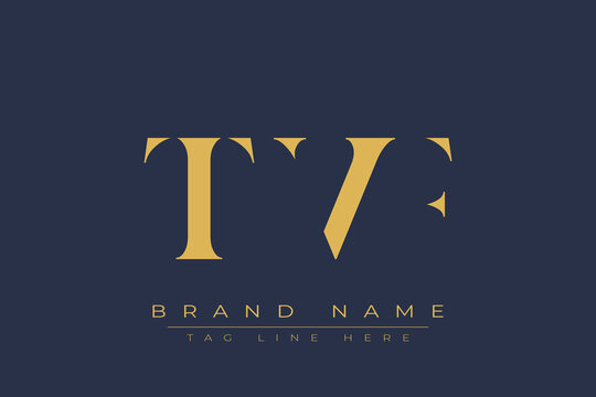 TVF abstract letter logo design. This logo is designed by three abstract letters.