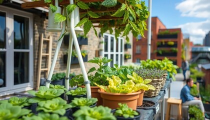 Urban Rooftop Garden Oasis