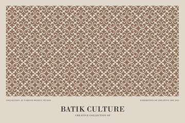 Seamless Batik Pattern Traditional Indonesian Ethnic Motif