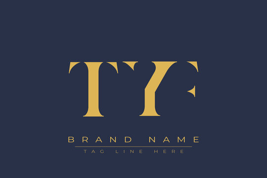 TYF abstract letter logo design. This logo is designed by three abstract letters.