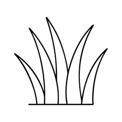 fresh grass icon, fresh grass line art - simple line art of fresh grass, perfect for fresh grass logos and icons