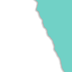 Abstract design featuring a split between turquoise and black areas, creating a striking contrast that captivates the eye.