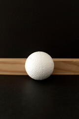 Still life with a plastic foam ball